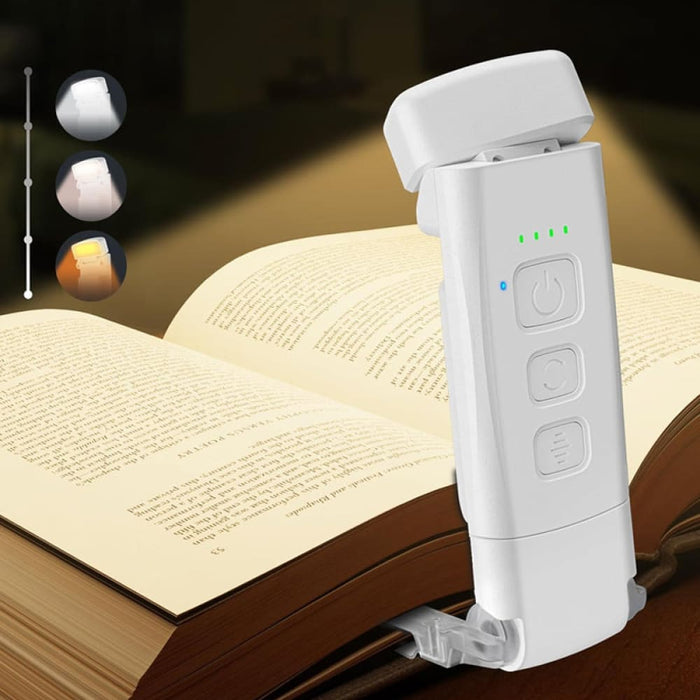 Vibe Geeks 3 Modes 5 Brightness Led Clip On Reading Lamp-