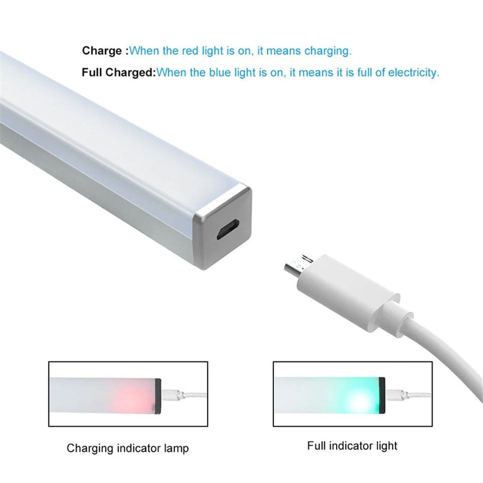 Vibe Geeks 36 Led Usb Rechargeable Magnetic Wardrobe Motion