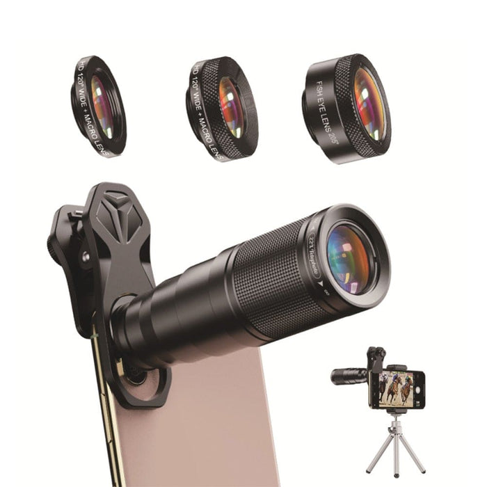 Vibe Geeks 4-in-1 Mobile Phone Camera Lens Kit 22x