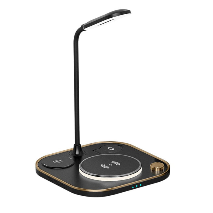 Vibe Geeks 4 In 1 Wireless Charger And Desk Lamp Light- Type