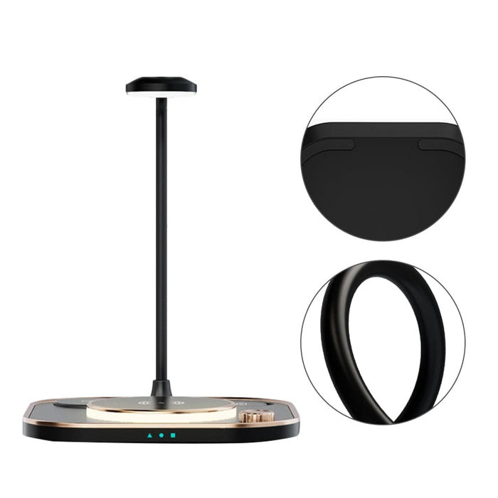 Vibe Geeks 4 In 1 Wireless Charger And Desk Lamp Light- Type