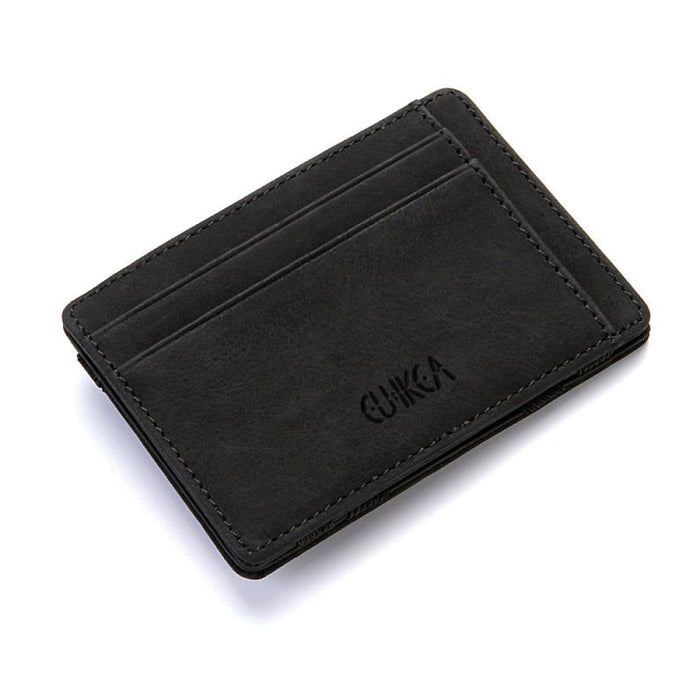 Vibe Geeks 4 Card Slots Ultra Thin Bi-fold Magic Wallet