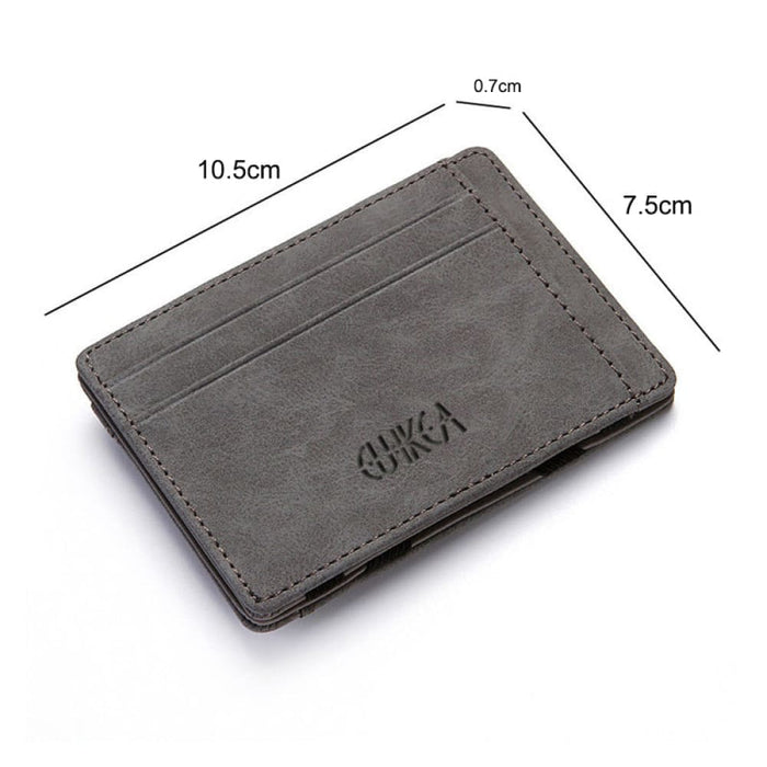 Vibe Geeks 4 Card Slots Ultra Thin Bi-fold Magic Wallet