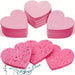 Vibe Geeks 50 Pcs Heart Shaped Natural Cotton Compressed