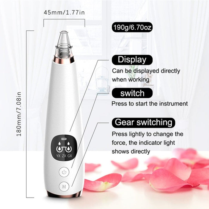 Vibe Geeks 6 Nozzle Electric Acne Pimple Blackhead Remover