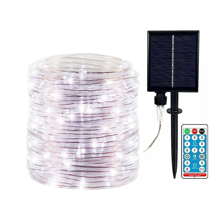 Vibe Geeks 66ft 200 Leds 8 Modes Solar Powered Fairy String