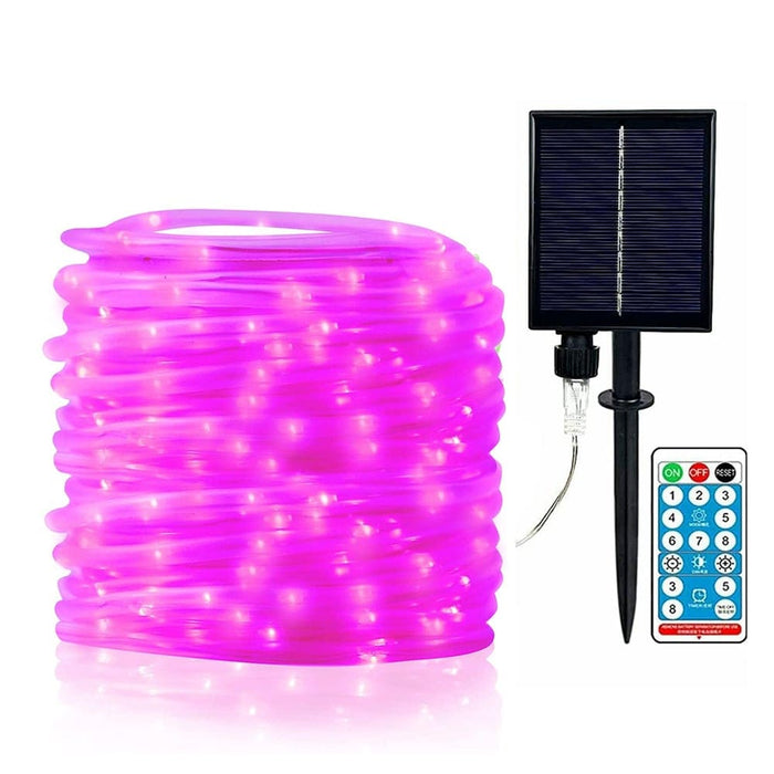 Vibe Geeks 66ft 200 Leds 8 Modes Solar Powered Fairy String