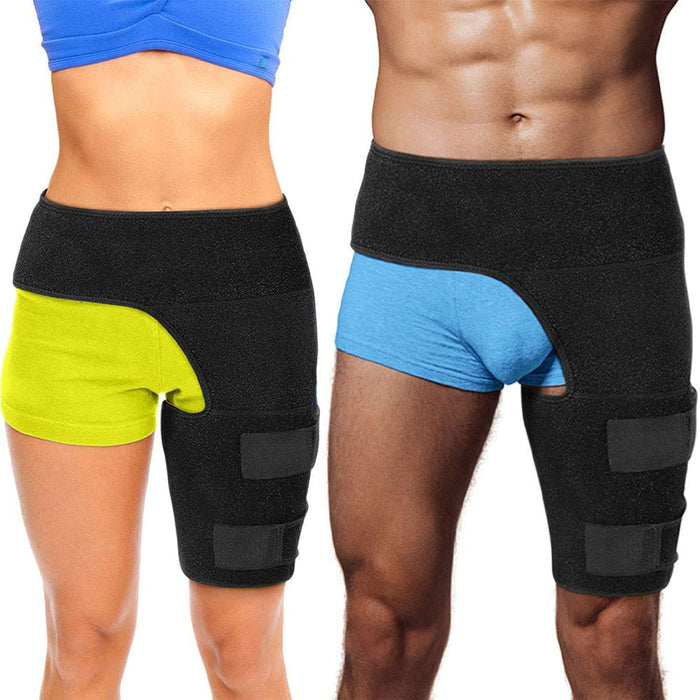 Vibe Geeks Adjustable Groin And Hip Brace Pain Relief