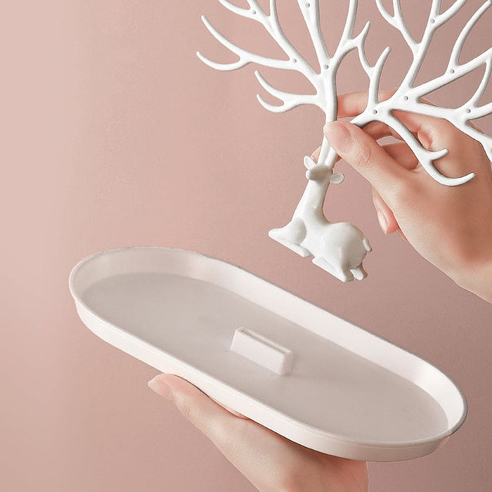 Vibe Geeks Antlers Tree Tower Jewelry Display Stand