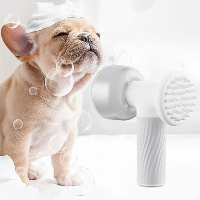 Vibe Geeks Automatic Foaming Pet Shampoo Dispenser Scrubber