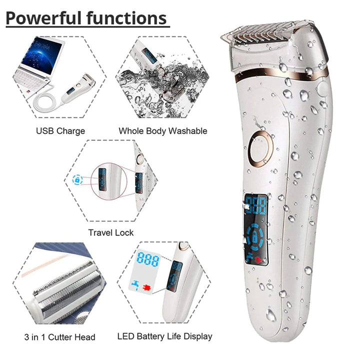 Vibe Geeks Usb Charging Electric Waterproof Hair Trimmer