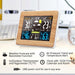 Vibe Geeks Lcd Display Weather Station Alarm Clock- Usb