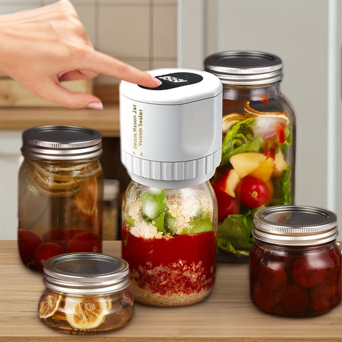 Vibe Geeks Electric Mason Jar Vacuum Sealer For Food Storage