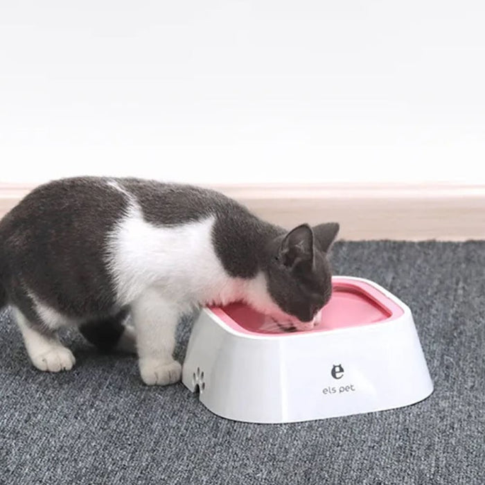 Vibe Geeks Floating Bowl Pet Slow Drinking Fountain Water