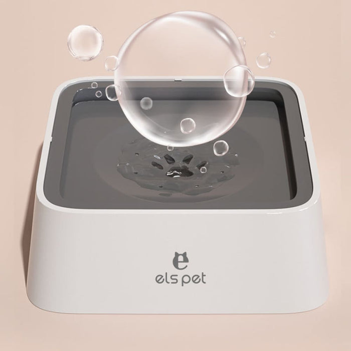 Vibe Geeks Floating Bowl Pet Slow Drinking Fountain Water