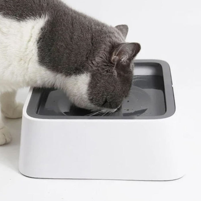 Vibe Geeks Floating Bowl Pet Slow Drinking Fountain Water