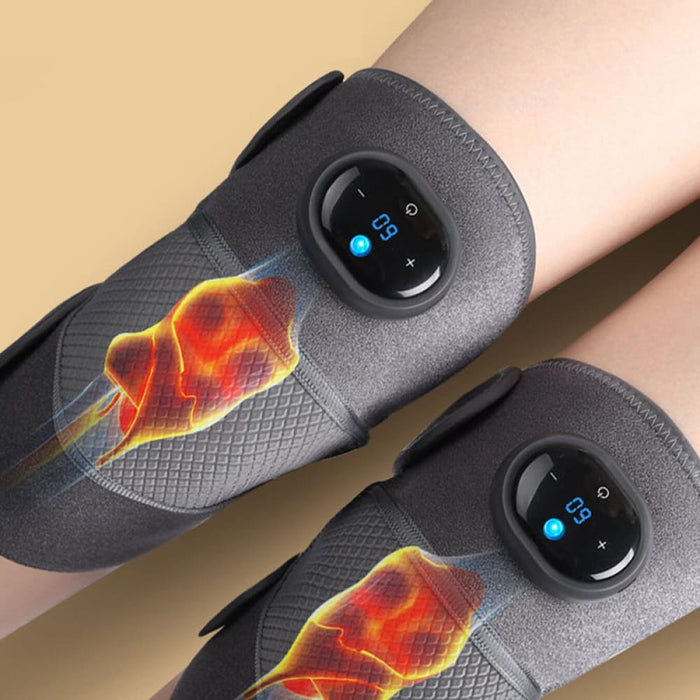 Vibe Geeks Heated Knee Brace Wrap With Massager For Pain