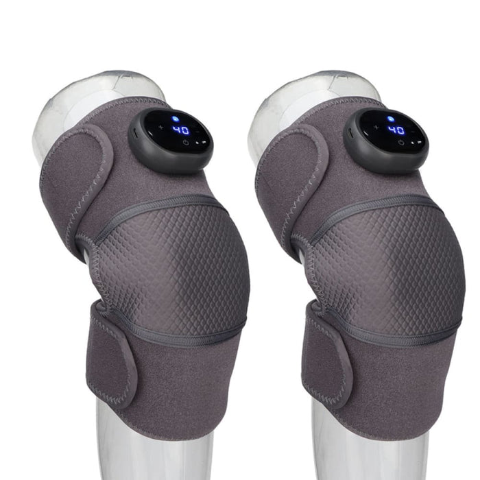 Vibe Geeks Heated Knee Brace Wrap With Massager For Pain