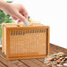 Vibe Geeks Large Capacity Wooden Piggy Bank Cash Box