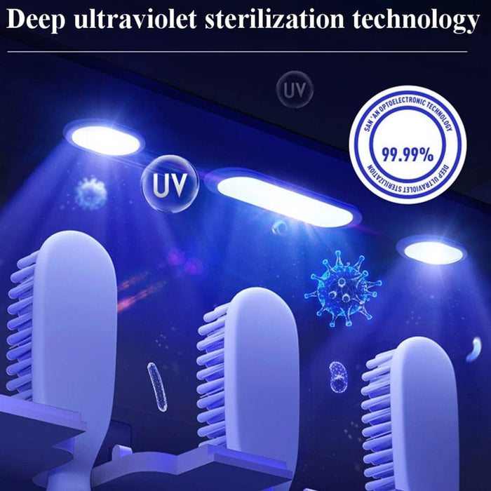 Vibe Geeks Light Charging Smart Uv Toothbrush Sterilizer