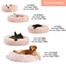 Vibe Geeks Machine Washable Calming Donut Cat And Dog Pet