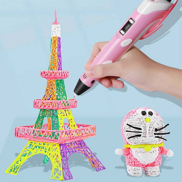 Vibe Geeks Magic 3d Printing Pen For Kids Diy With Led