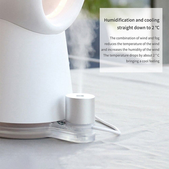 Vibe Geeks Mini Cooling Fan Bladeless Mist Humidifier