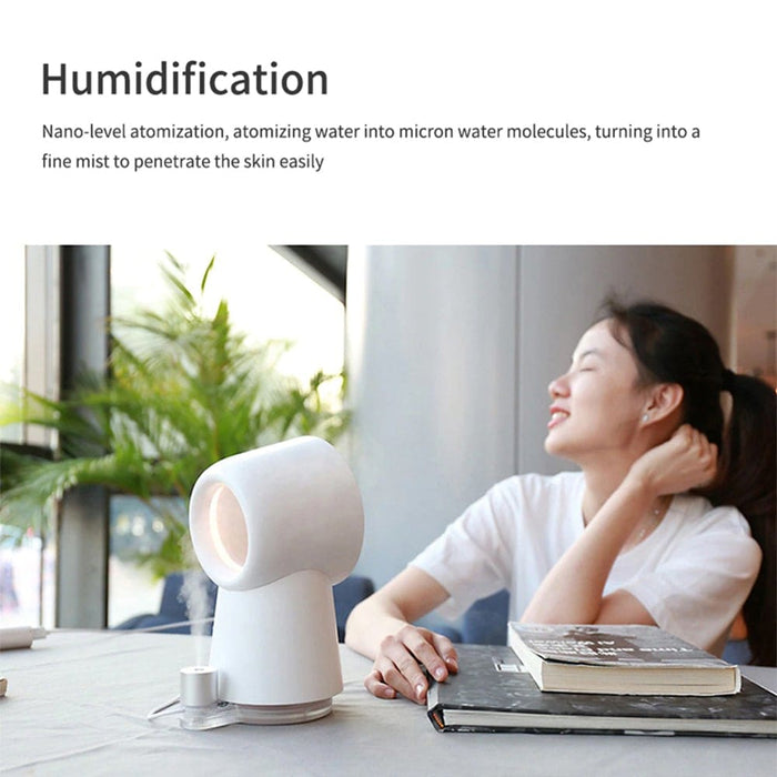 Vibe Geeks Mini Cooling Fan Bladeless Mist Humidifier