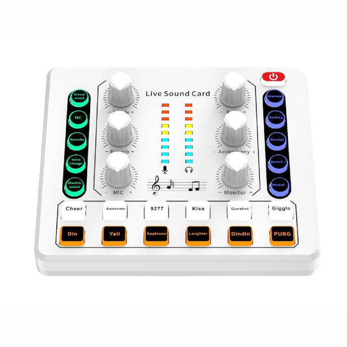 Vibe Geeks Noise Reduction Sound Card Digital Audio Mixer