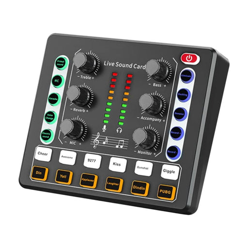 Vibe Geeks Noise Reduction Sound Card Digital Audio Mixer