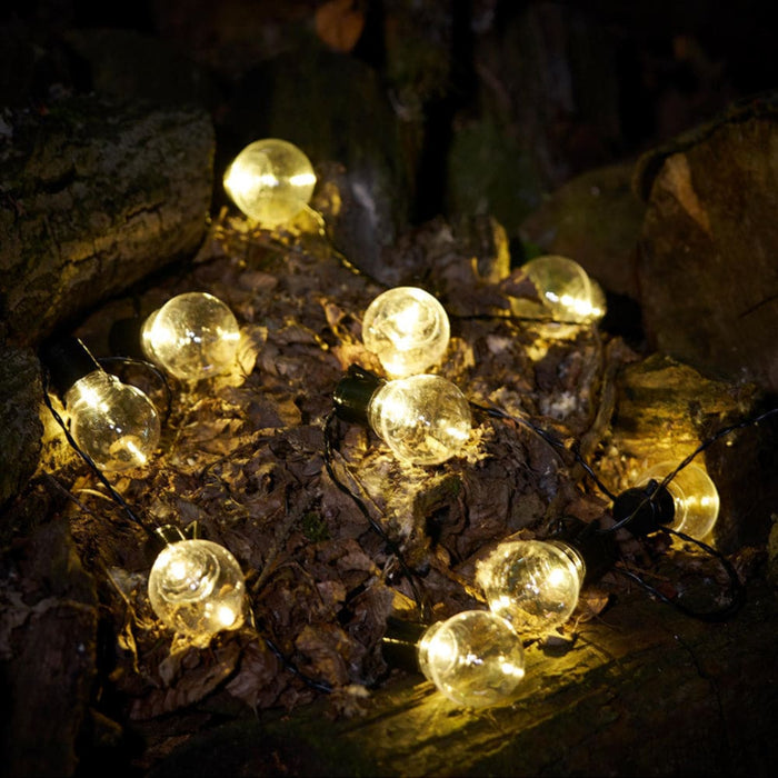 Vibe Geeks Led Outdoor Garden Solar Powered String Lights