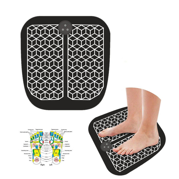 Vibe Geeks Ems Physiotherapy Foot Massager Mat- Usb Charging