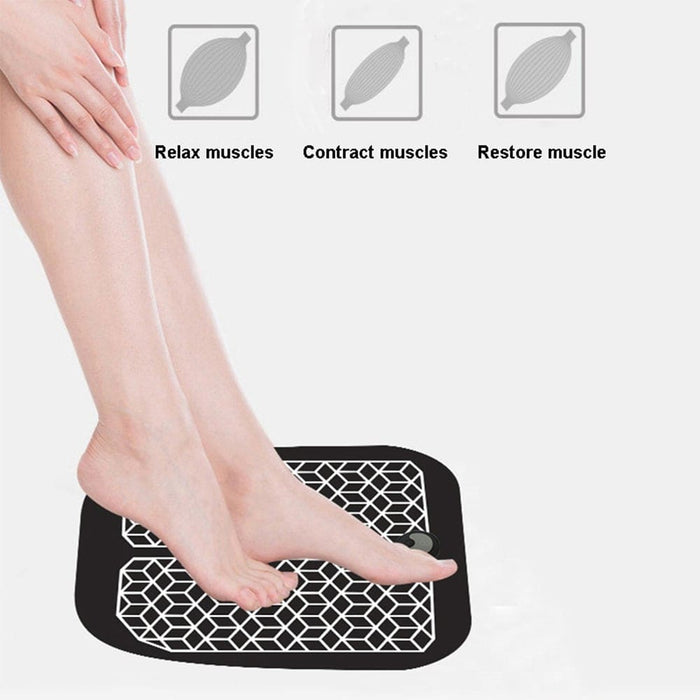 Vibe Geeks Ems Physiotherapy Foot Massager Mat- Usb Charging