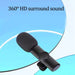 Vibe Geeks Rechargeable Wireless Mini Plugged-in Microphone