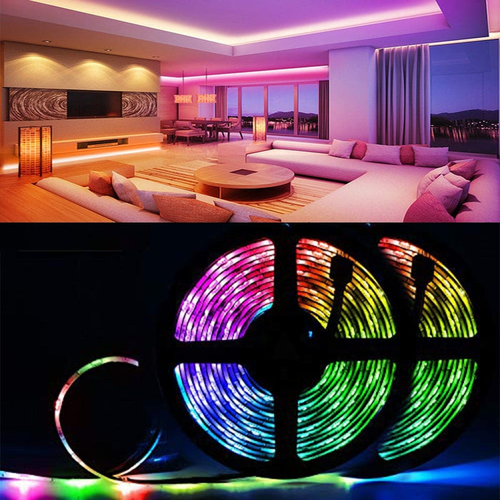 Vibe Geeks Remote Controlled Led Light Strips With Power