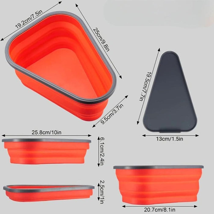 Vibe Geeks Reusable Expandable Silicone Pizza Storage