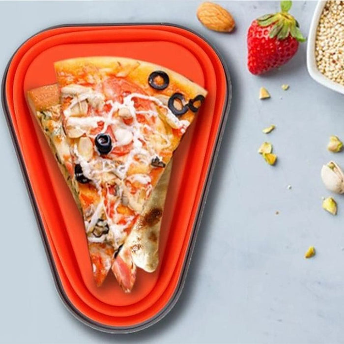 Vibe Geeks Reusable Expandable Silicone Pizza Storage