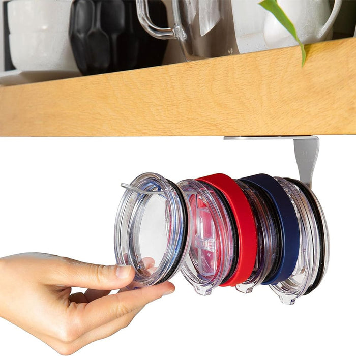 Vibe Geeks Self-adhesive Under Cabinet Horizontal Tumbler