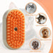 Vibe Geeks Self-cleaning Hair Removal Cat Steamy Brush