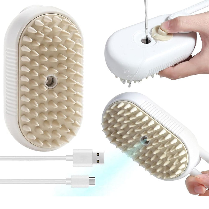 Vibe Geeks Self-cleaning Hair Removal Cat Steamy Brush