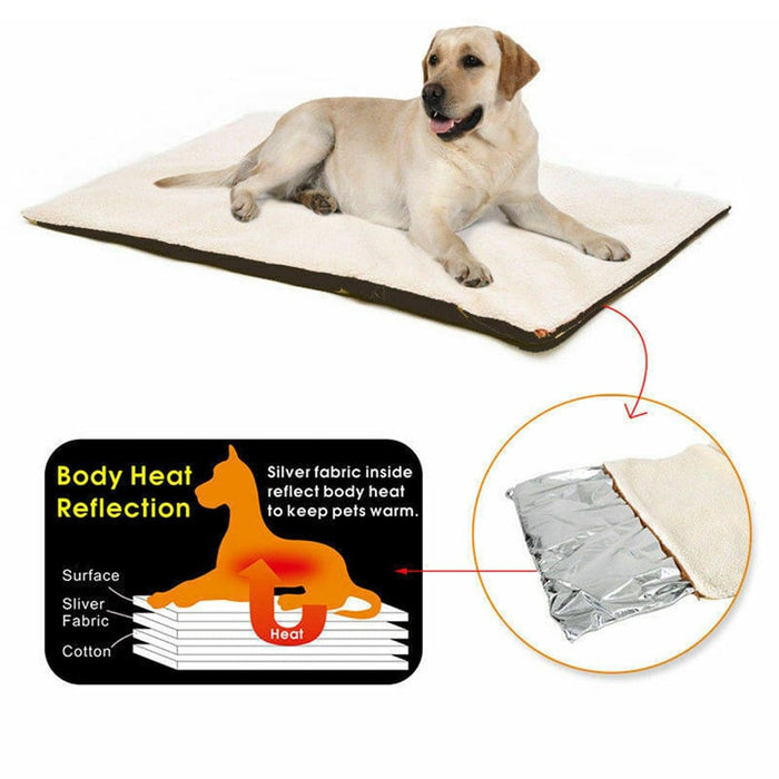 Vibe Geeks Self-heating Thermal Pet Bed Self Warming Mat