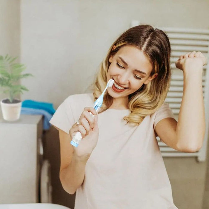 Vibe Geeks Soft Bristles Portable Travel Toothbrush