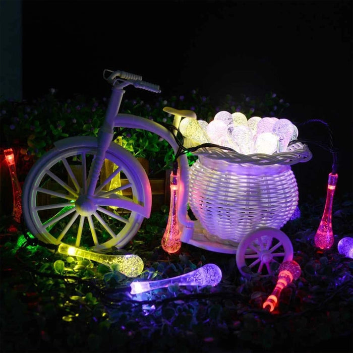 Vibe Geeks Solar Powered Outdoor Fairy Led Droplights