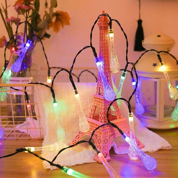 Vibe Geeks Solar Powered Outdoor Fairy Led Droplights