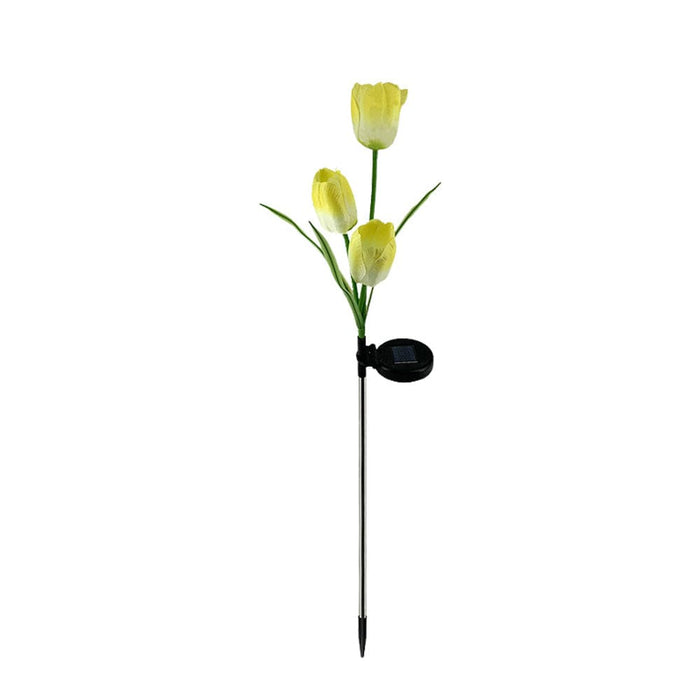 Vibe Geeks Solar Powered Tulip Flower Outdoor Garden