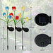 Vibe Geeks Solar Powered Tulip Flower Outdoor Garden