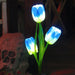 Vibe Geeks Solar Powered Tulip Flower Outdoor Garden