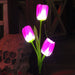 Vibe Geeks Solar Powered Tulip Flower Outdoor Garden