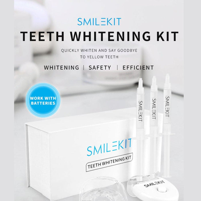 Vibe Geeks Teeth Whitening Kit With Led Light Professional