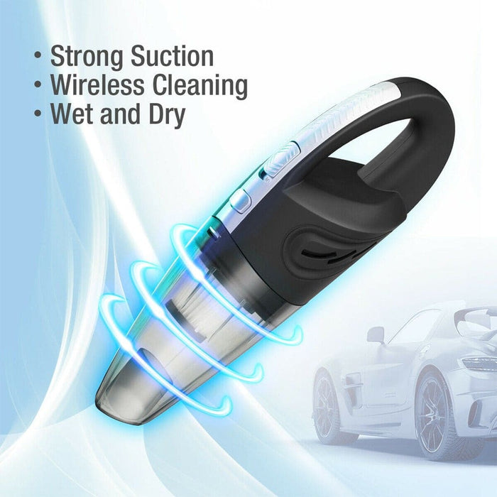 Vibe Geeks Usb Rechargeable Cordless Car Wet And Dry Vacuum